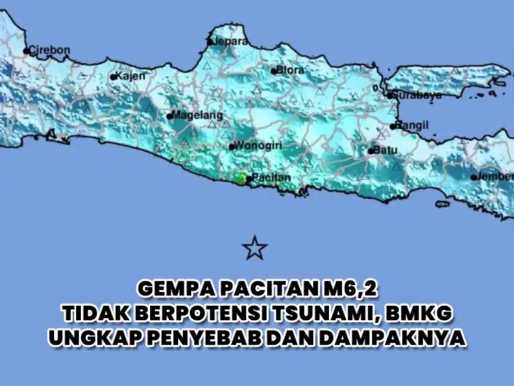 BMKG-Gempa Pacitan M6,2 Tidak Berpotensi Tsunami